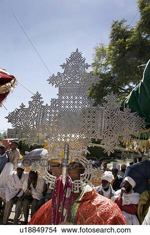 Picture - holding, people, deacons, ethiopia, person, party. Fotosearch