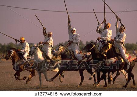 horseback, moroccan, charging, males, men, people View Large Photo Image Stock Photography - horseback, moroccan, charging, males, men, people. Fotosearch