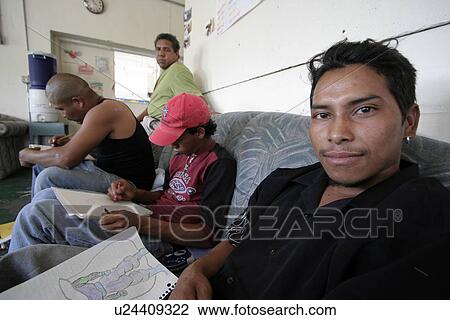 Stock Image - house, male, person, border, people. Fotosearch