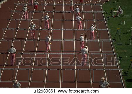 hurdles, fitness, olympic, up, setting, people View Large Photo Image Stock Image - hurdles, fitness, olympic, up, setting, people. Fotosearch