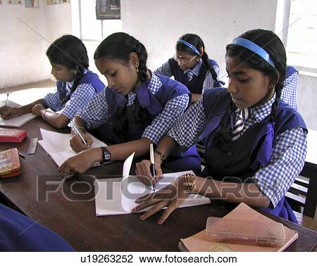 Stock Image - india, people, book, school, person, background. Fotosearch