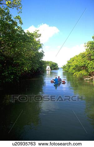 Stock Image - islands, people, 000, 10, kayaking, water. Fotosearch