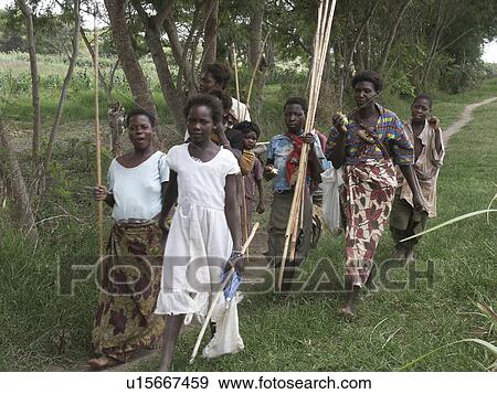 Stock Photo - kasisi, person, zambia, women, children, people. Fotosearch