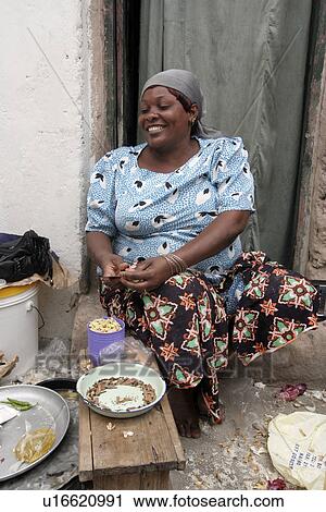 Stock Image - kenya, food, women, person, people, woman. Fotosearch