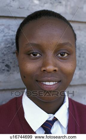 Stock Photo - kenya, girl, 6193, school, person, people. Fotosearch