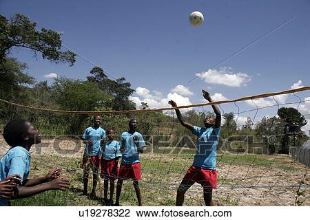 Stock Image - kenya, girl, school, person, sport, people. Fotosearch