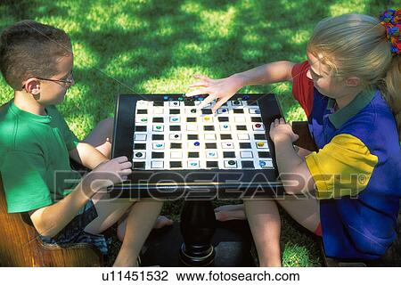 Stock Image - kids, girl, children, sister, brother, boy. Fotosearch