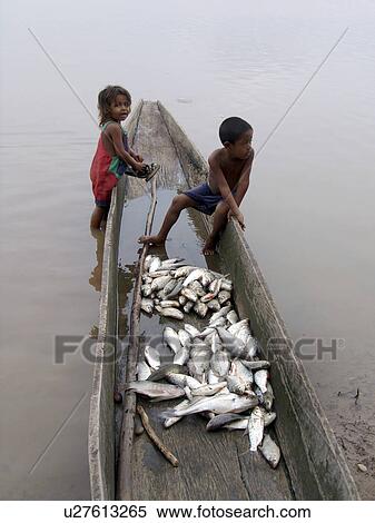 kids, person, colombia, children, fish, people View Large Photo Image Stock Photography - kids, person, colombia, children, fish, people. Fotosearch