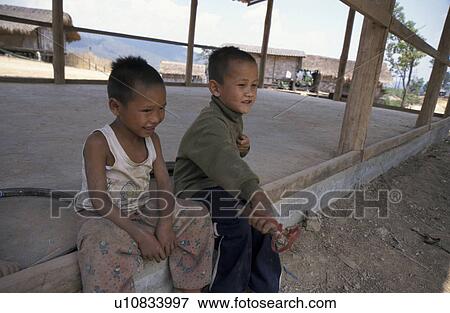 Stock Photo - lahu, person, thailand, 9379, children, people. Fotosearch