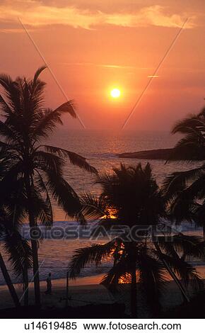 Stock Photography - landscape, people, india, 5324, person, beach. Fotosearch