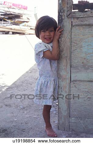Picture - looking, hispanic, kid, child, girl, mexican. Fotosearch
