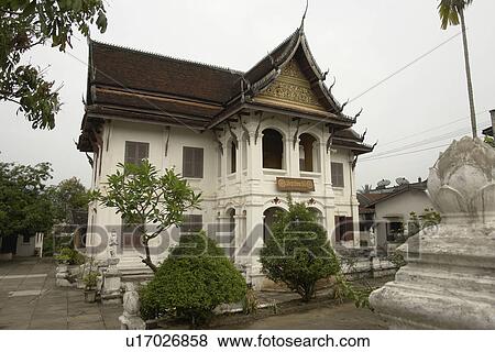 Stock Photo - luang, house, traditional, laos, person, people. Fotosearch