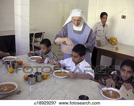 Stock Photo - lunch, person, egypt, 8044, school, people. Fotosearch