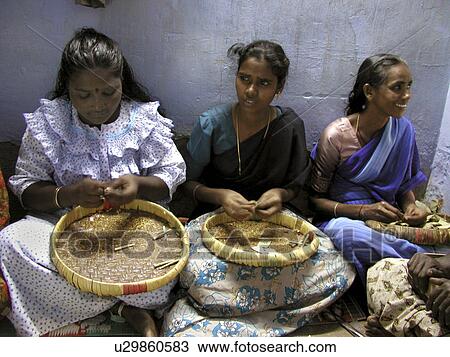 Stock Image - makers, person, cigarette, bidi, india, people. Fotosearch
