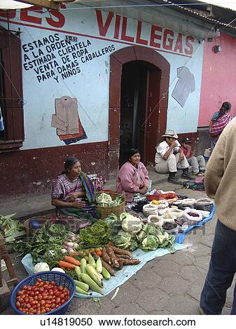 Stock Image - market, person, mayan, weekly, guatemala, people. Fotosearch