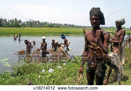 Stock Image - men, person, fsihing, india, 5223, people. Fotosearch