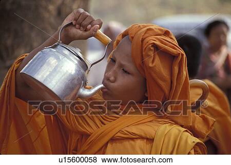 monk, people, buddhist, cambodia, person, water View Large Photo Image Stock Photo - monk, people, buddhist, cambodia, person, water. Fotosearch