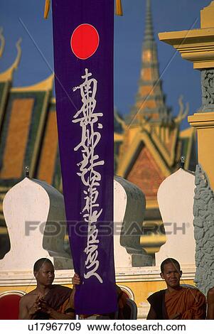 monks, sihanouks, cambodia, royal, palace, people View Large Photo Image Stock Photo - monks, sihanouks, cambodia, royal, palace, people. Fotosearch