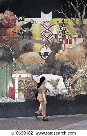 Stock Image - murals, person, political, venezuela, art, people. Fotosearch