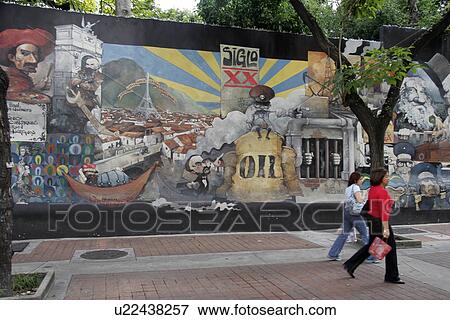 Stock Photo - murals, person, political, venezuela, art, people. Fotosearch