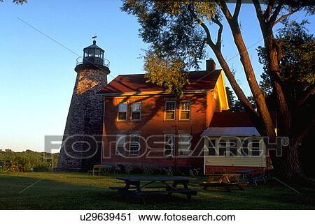new, sunset, rochester, ontario, lake, lighthouse View Large Photo Image Stock Image - new, sunset, rochester, ontario, lake, lighthouse. Fotosearch