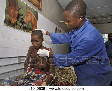 Stock Image - nurse, people, benin, 7514, person, woman. Fotosearch