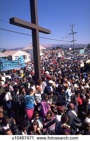 Stock Image - oakland, huey, funeral, newtons, newton, people. Fotosearch