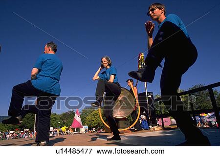 Stock Photo - oakland, people, lake, festival, dance, party. Fotosearch