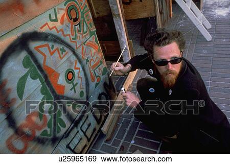 Stock Photo - people, artist, graffiti, art, abstract. Fotosearch
