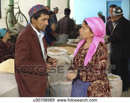 Stock Photo - people, asia, central, person, woman. Fotosearch
