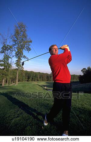 Stock Image - people, loudoun, golfer, fitness, golf. Fotosearch