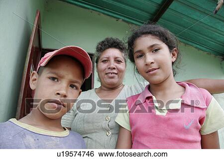 Stock Photograph - people, person, child, house, family. Fotosearch
