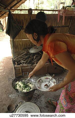 Stock Photography - people, rin, cambodia, person, food. Fotosearch