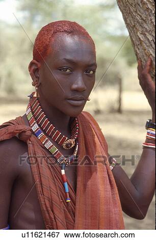 Stock Photo - person, masai, kenya, 3270, people. Fotosearch