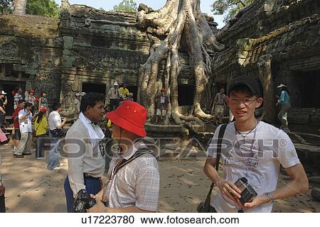 person, prohm, tourists, cambodia, people View Large Photo Image Stock Image - person, prohm, tourists, cambodia, people. Fotosearch