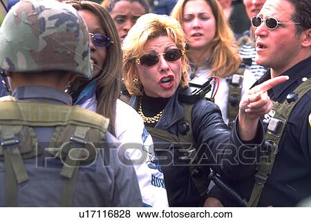 policemen, people, protesting, female, manifestation, woman View Large Photo Image Stock Photo - policemen, people, protesting, female, manifestation, woman. Fotosearch