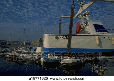 Stock Photography - port, harbor, france, provence, marseilles, boats. Fotosearch