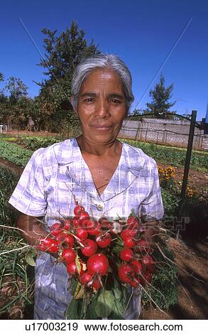 Stock Photo - produce, people, up, close, person, woman. Fotosearch