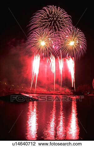 pyrotechnics, fireworks, canada, montreal, display, water View Large Photo Image Stock Image - pyrotechnics, fireworks, canada, montreal, display, water. Fotosearch
