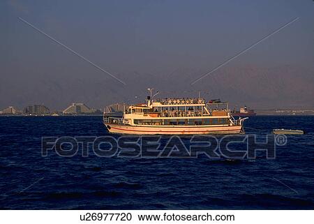 Stock Image - red, runs, jordan, israel, between, ferry. Fotosearch