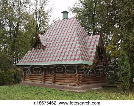 Stock Image - russia, house, 7963, home, person, people. Fotosearch
