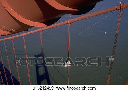 Stock Photo - san, fitness, bridge, gate, golden, water. Fotosearch