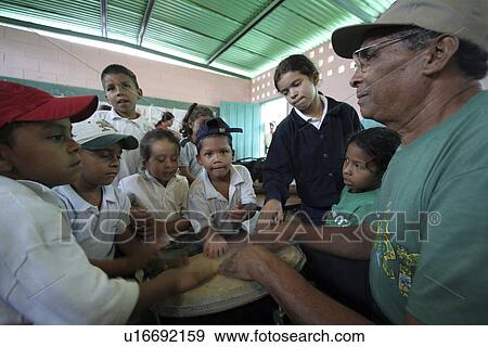 Stock Photo - school, music, person, child, people, background. Fotosearch