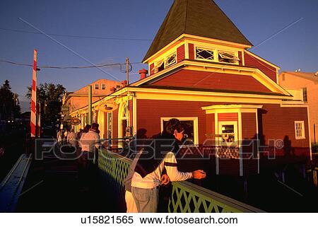 Stock Photography - shops, new, souvenirs, town, england, summer. Fotosearch