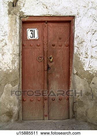 Stock Image - soviet, house, asia, central, person, people. Fotosearch