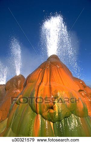 Stock Photo - springs, black, geysers, natural, water. Fotosearch