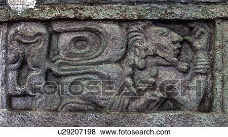 Stock Photo - stone, pattern, honduras, person, nature, people. Fotosearch