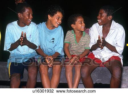 Stock Image - street, person, brazil, 4042, children, people. Fotosearch