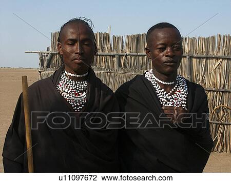 Stock Image - tanzania, pattern, dignified, men, person, people. Fotosearch