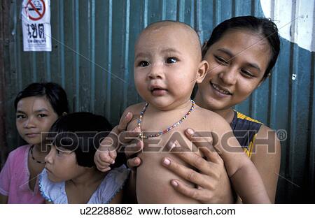 Stock Image - thailand, baby, 9327, person, people, woman. Fotosearch
